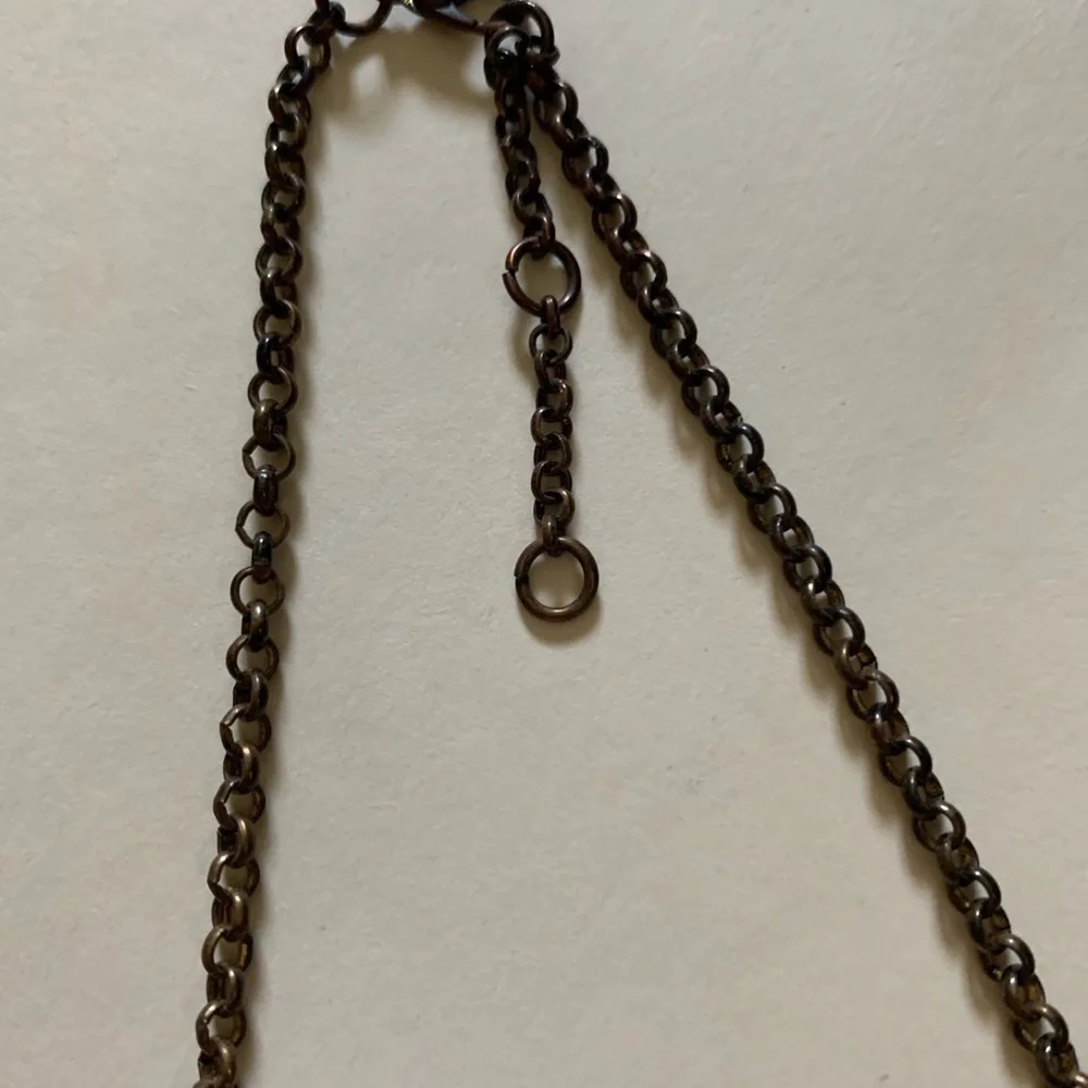 Aqua Bauble Necklace | Statement Jewelry | Tarnished Chain